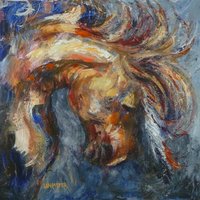 Cheyenne Heart native american mustang horse art print
