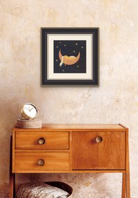 Sweet Sleep pony nursery art print palomino moon