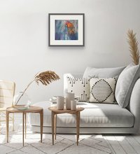 Butterfly Shaman horse art boho colorful wall art print