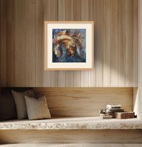 Cheyenne Heart native american mustang horse art print