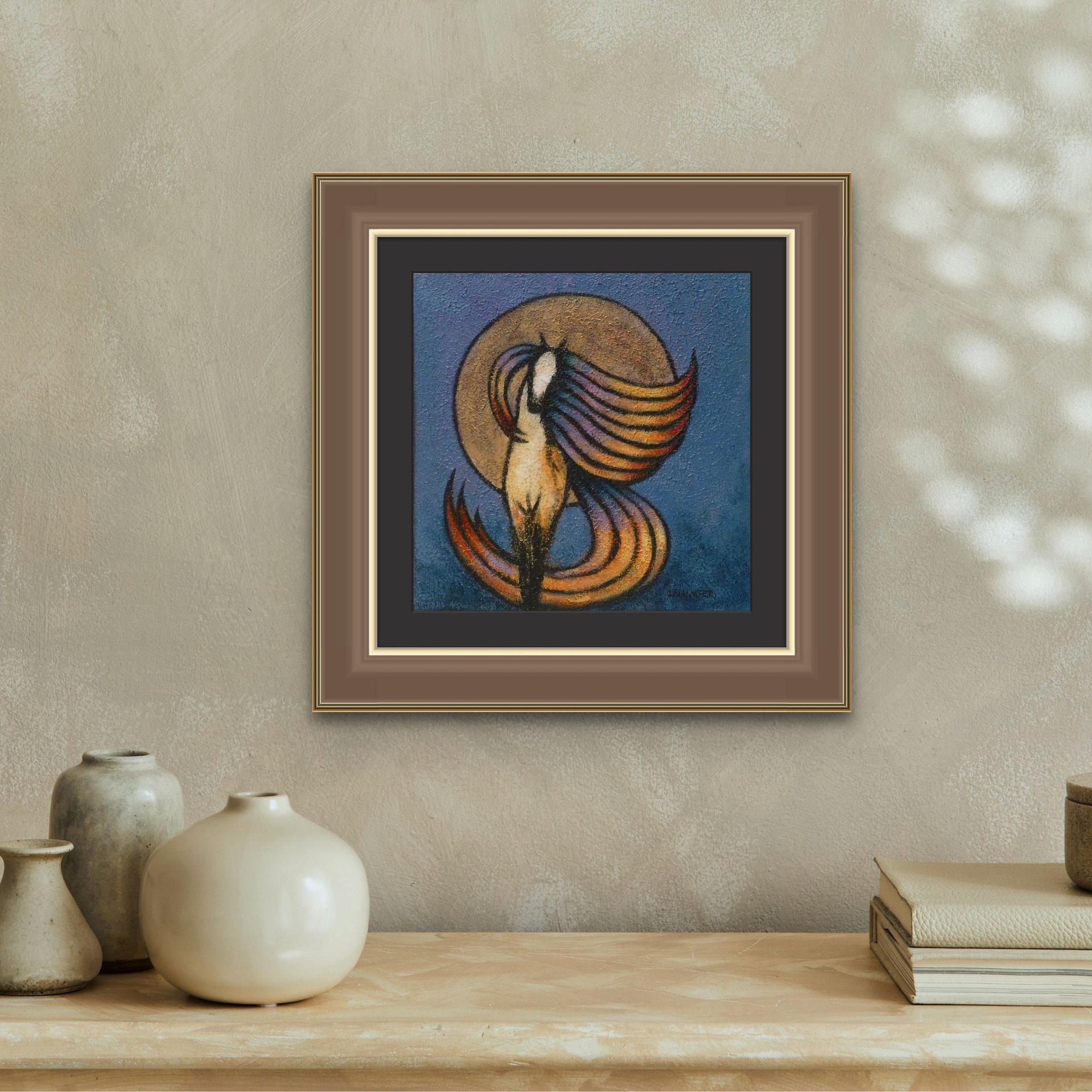 Harvest Moon Horse fine art print colorful buckskin pony