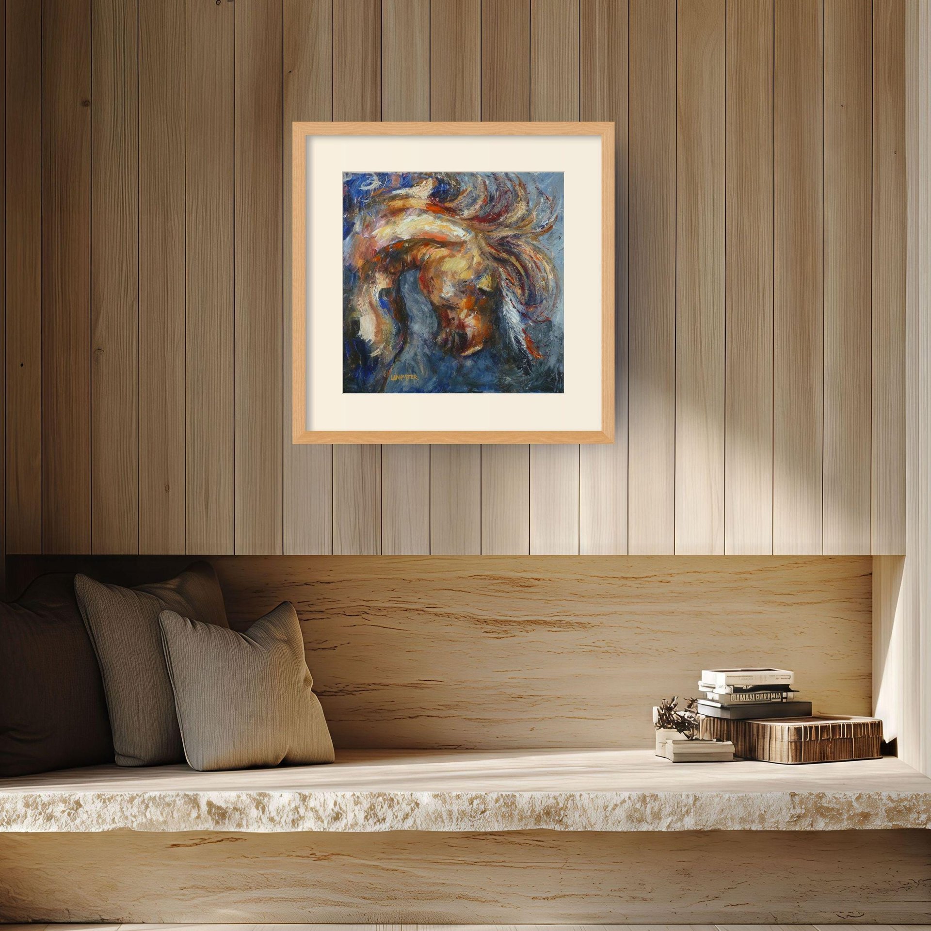 Cheyenne Heart native american mustang horse art print